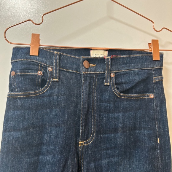 Alice and Olivia Size 25 Dark Denim Jeans - Picture 8 of 9